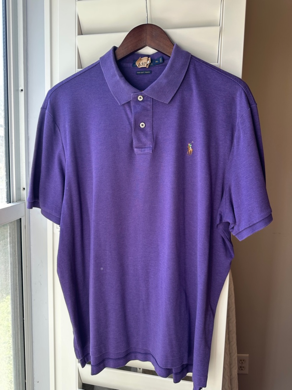 Polo by Ralph Lauren Purple Short-Sleeve Cotton Polo